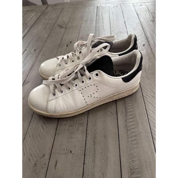 Raf Simons x Stan Smith Adidas Optic White Black 2017 Size 6 - Picture 4 of 8